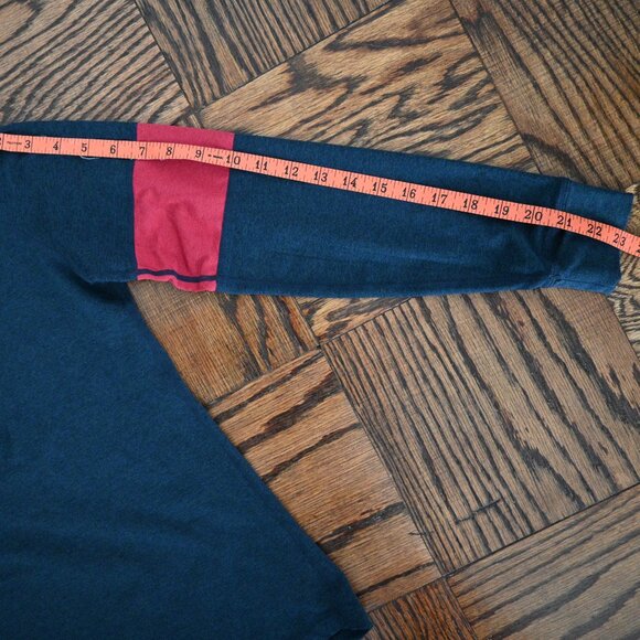 Marine Layer Weekend Sport Victoria Quarter Zip – Navy/Retro Red – Small - Picture 9 of 11